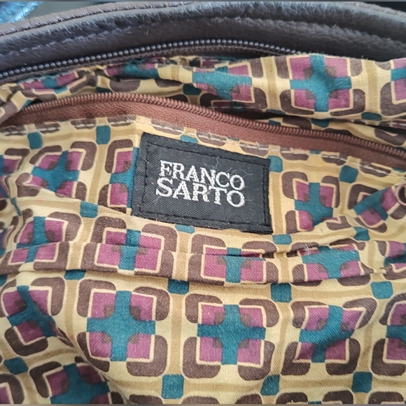 Franco Sarto brown leather shoulder, under arm bag - Picture 10 of 12